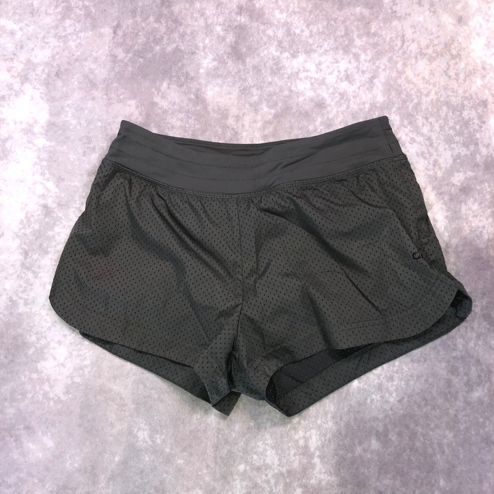 Alo Yoga Mesh Running Shorts Dark Gray Size Small W1416R